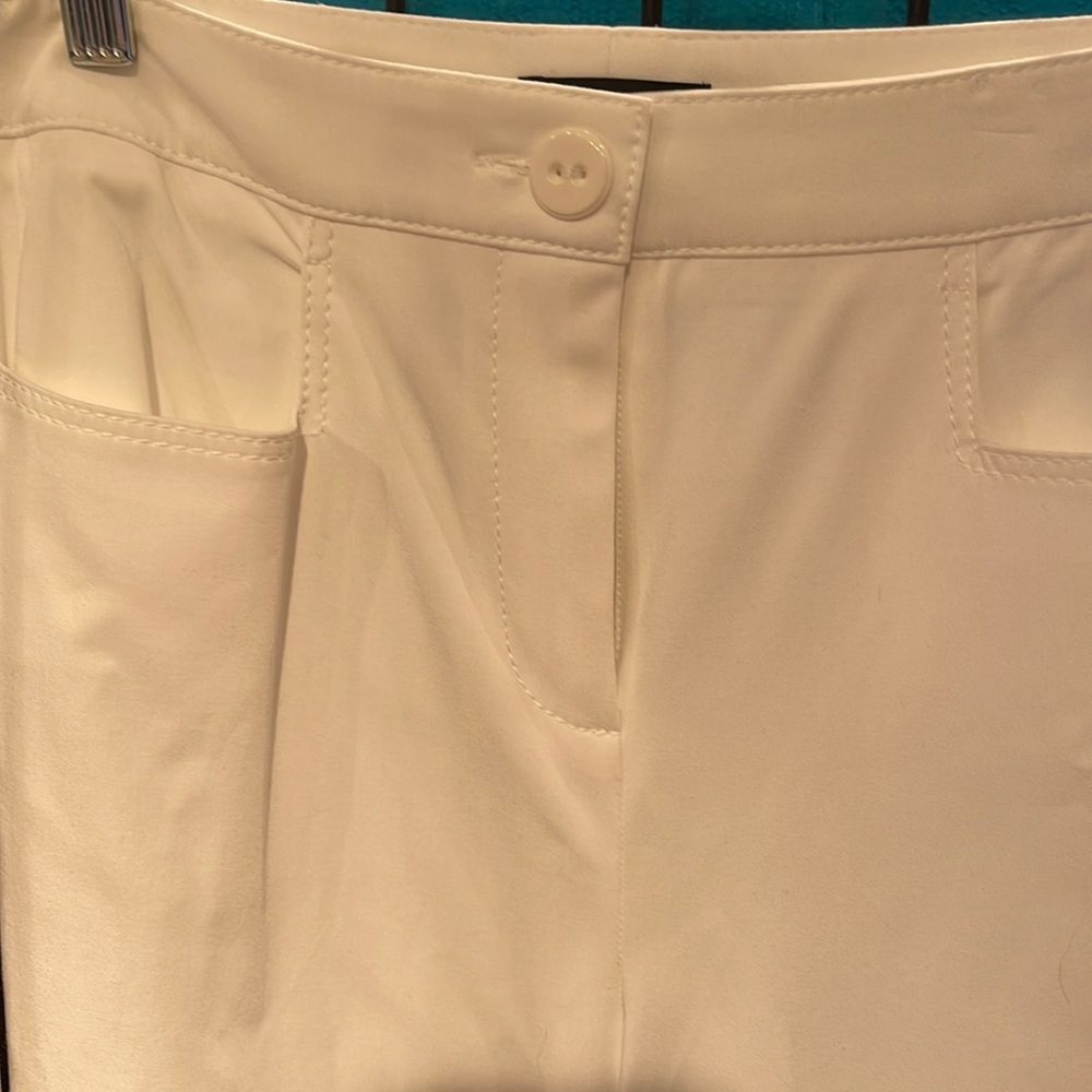 Worth New York white pants with athletic striping  size 4 hardly worn